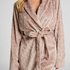 Morgonrock Fleece, Beige