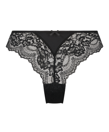 Högt skuren brazilian-trosa Dora, Svart