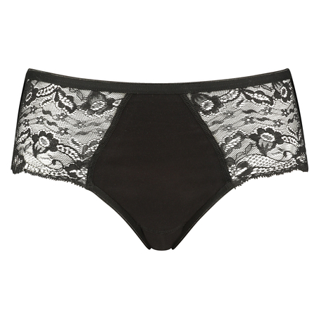 Superslip Lace Midi, Svart