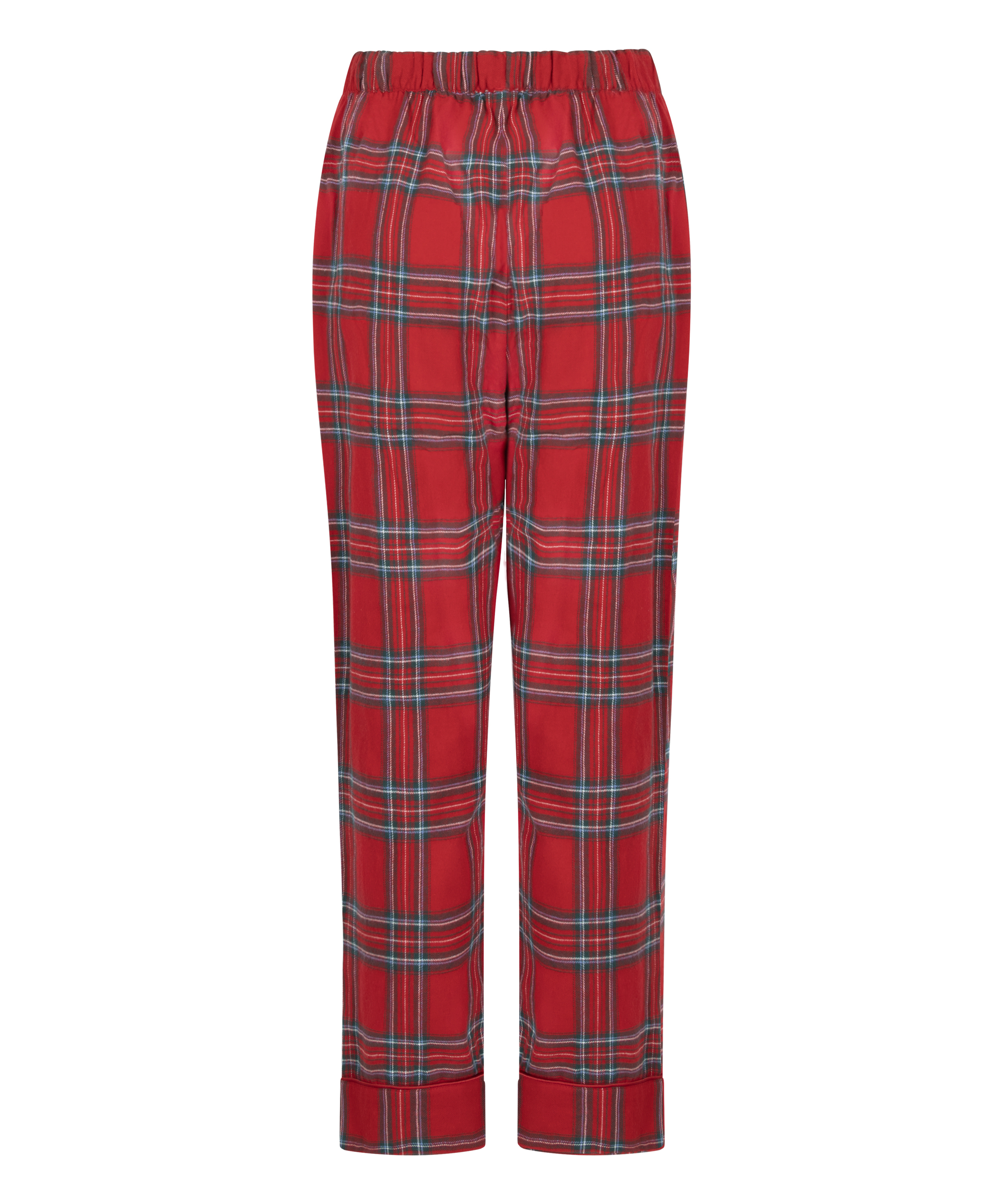 Pyjamasbyxori flanell, R&ouml;d, main