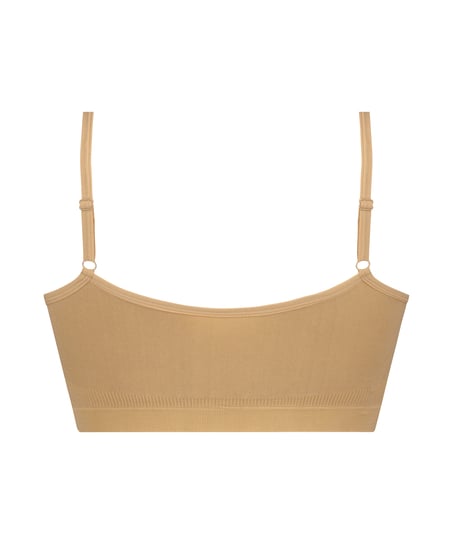 ﻿Bralette med remmar, Beige