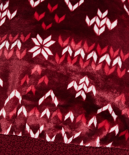 Onsie i fleece f&ouml;r hundar, R&ouml;d