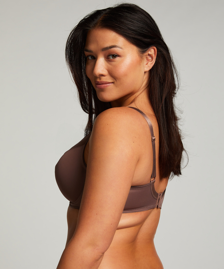 Icke-formpressad minimizer-bh med bygel Nina, Brun