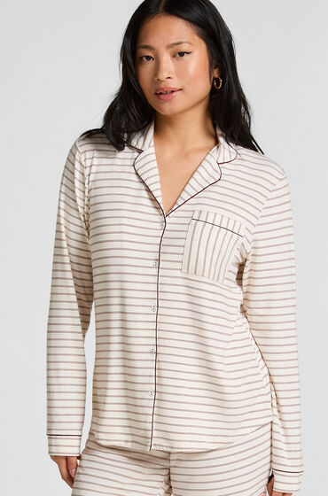 Hunkemöller Långärmad jerseyjacka Essential Vit