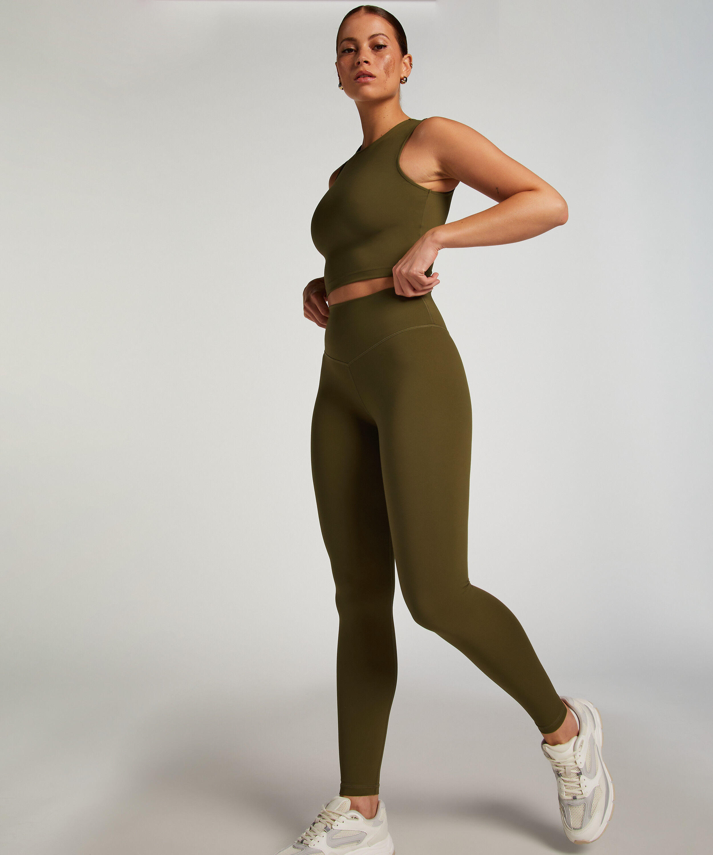 HKMX Leggings med hög midja, Grön