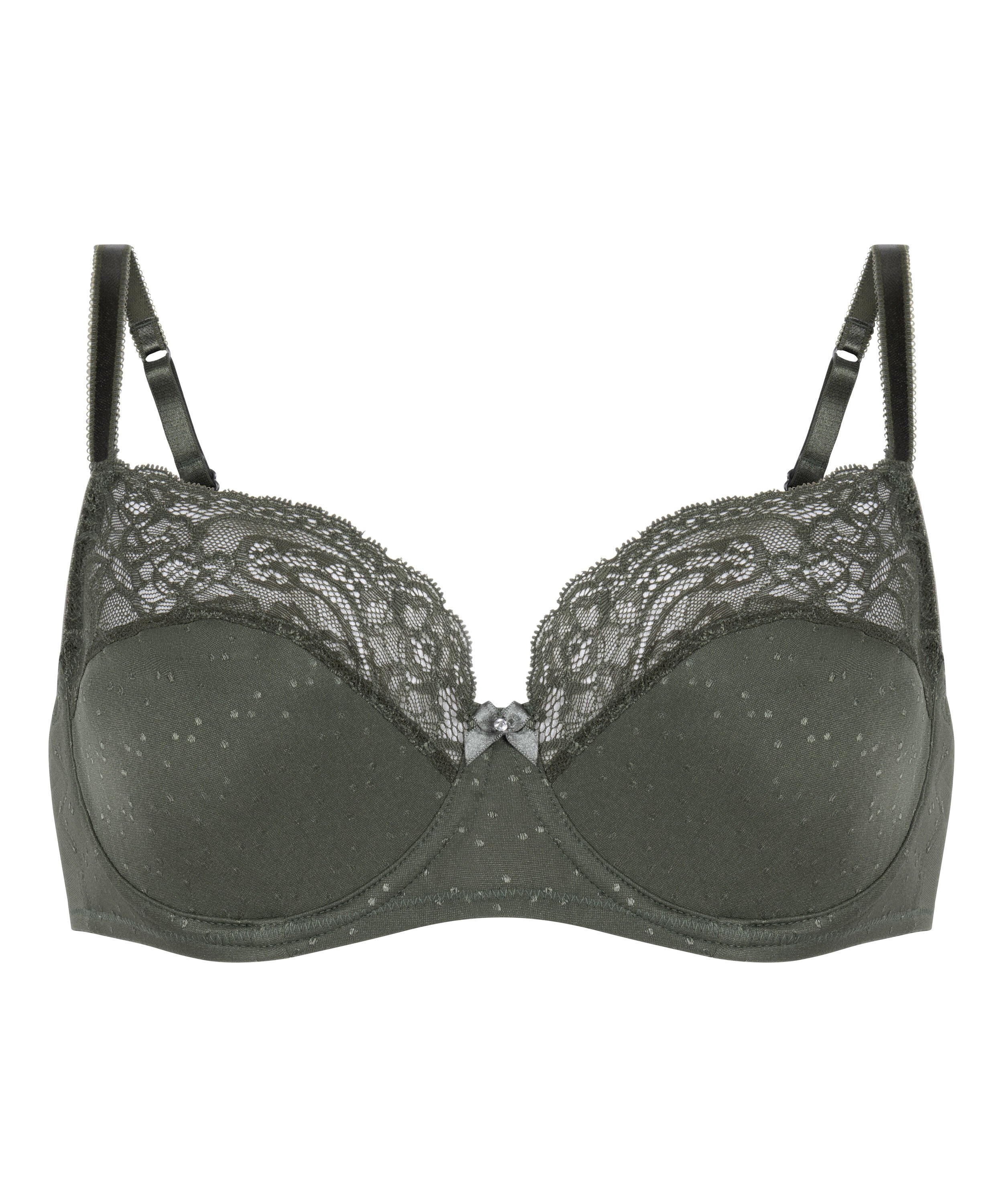 Icke formpressad bygel-bh Sophie, Gr&ouml;n