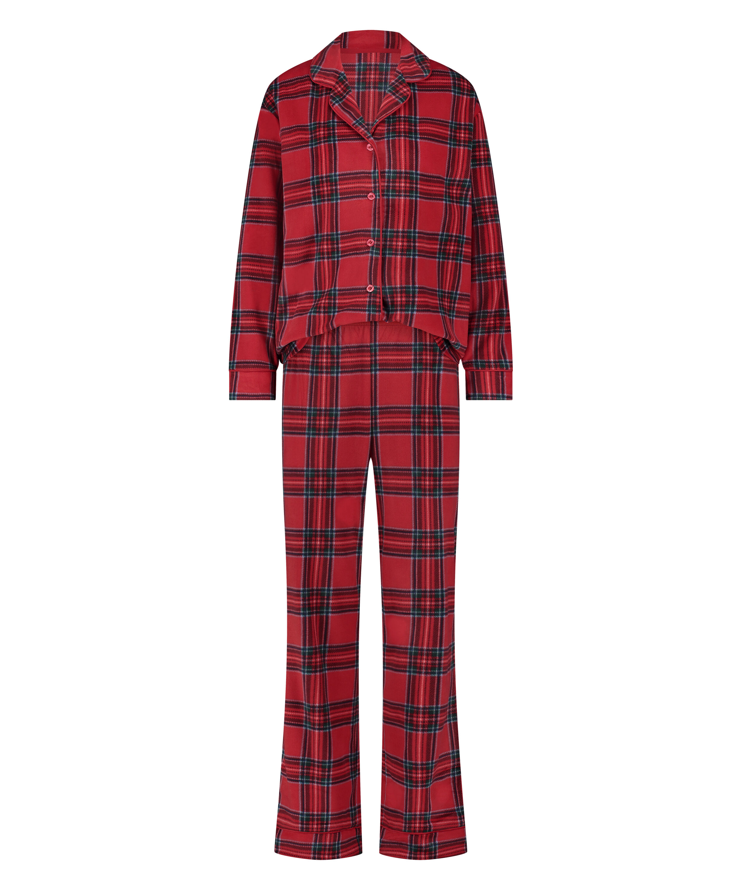 Pyjamasset Fleece, Röd
