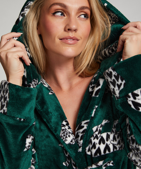 Badrock i fleece, Grön