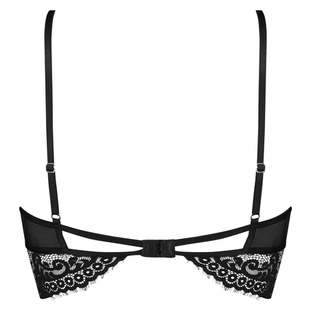 Donatella Longline Bralette, Svart