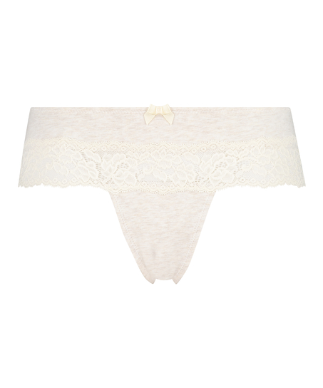 Boxer-string i bomull, Beige