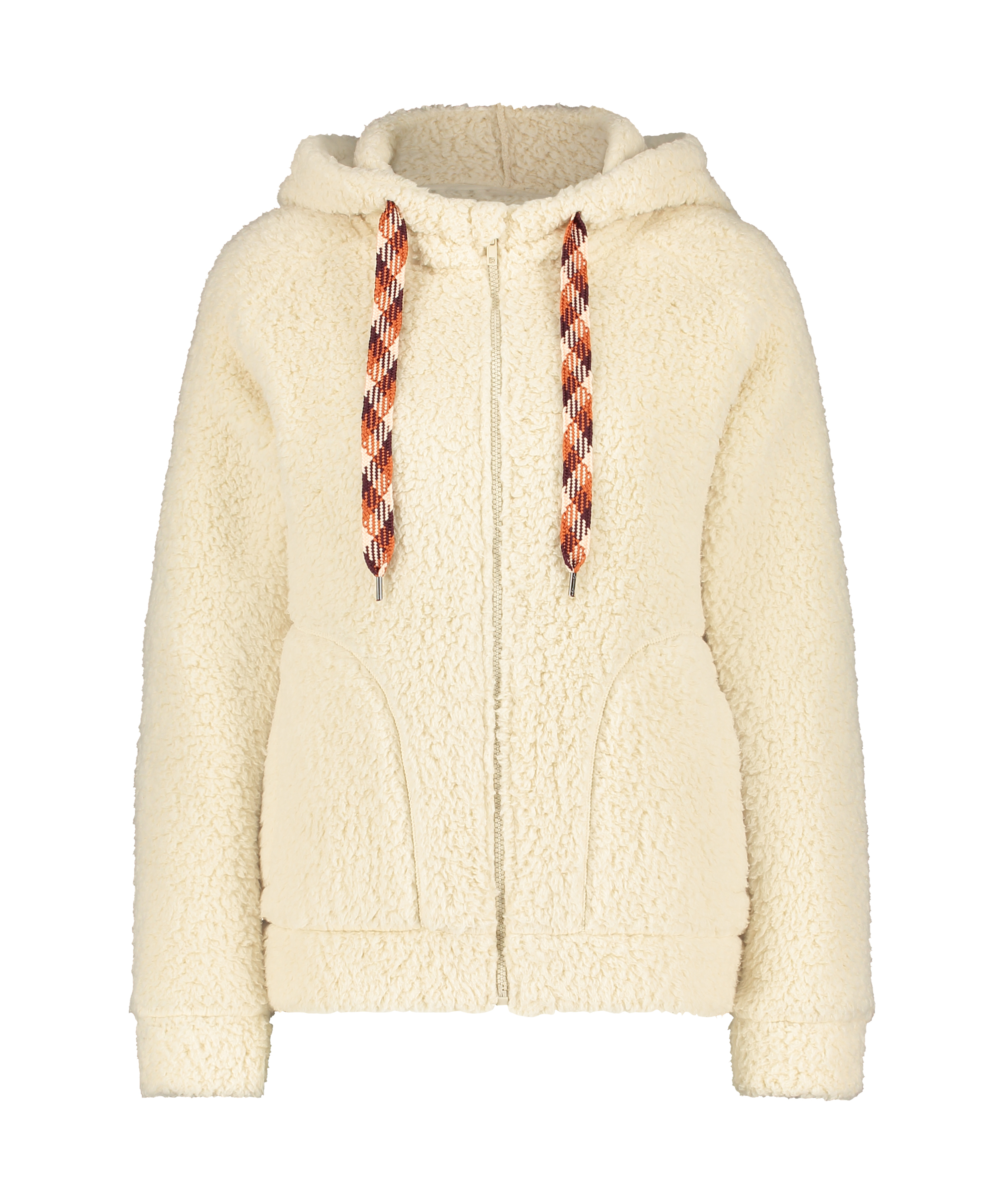 Fleece-kofta, Beige, main