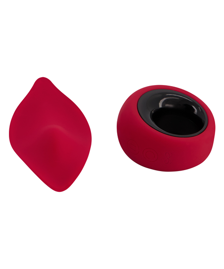 Fjärrkontroll Vibrerande Tanga stringtrosa med spets, Röd