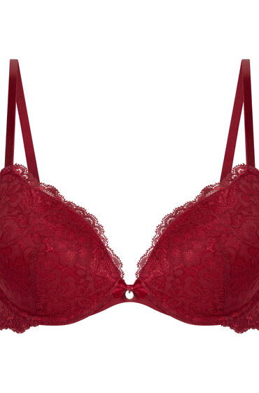 Hunkemöller Formpressad push-up-bh med bygel Marine röd