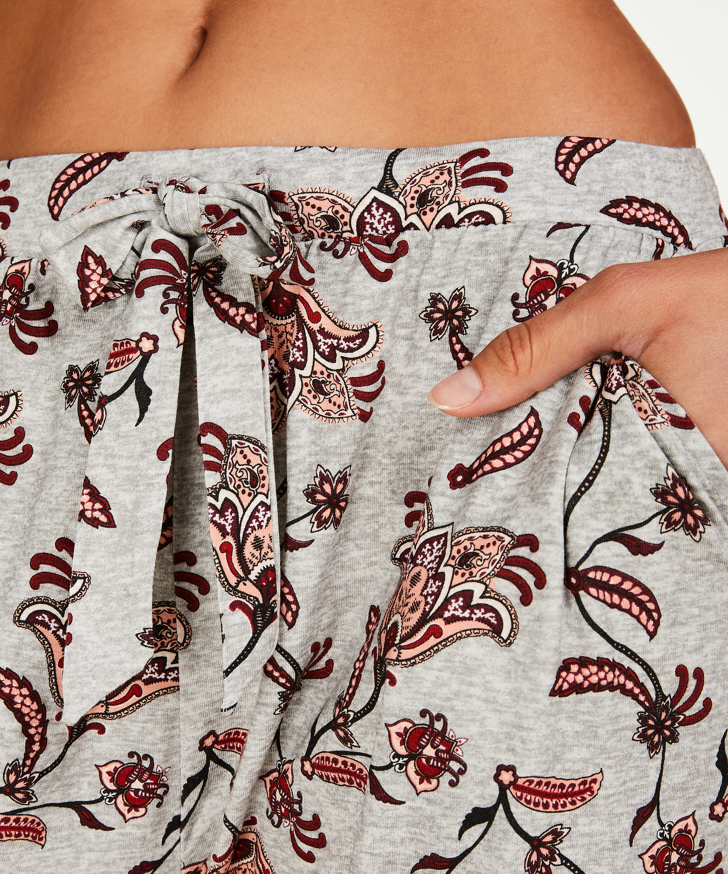 Pyjamasbyxor Loose Fit, Gr&aring;, main