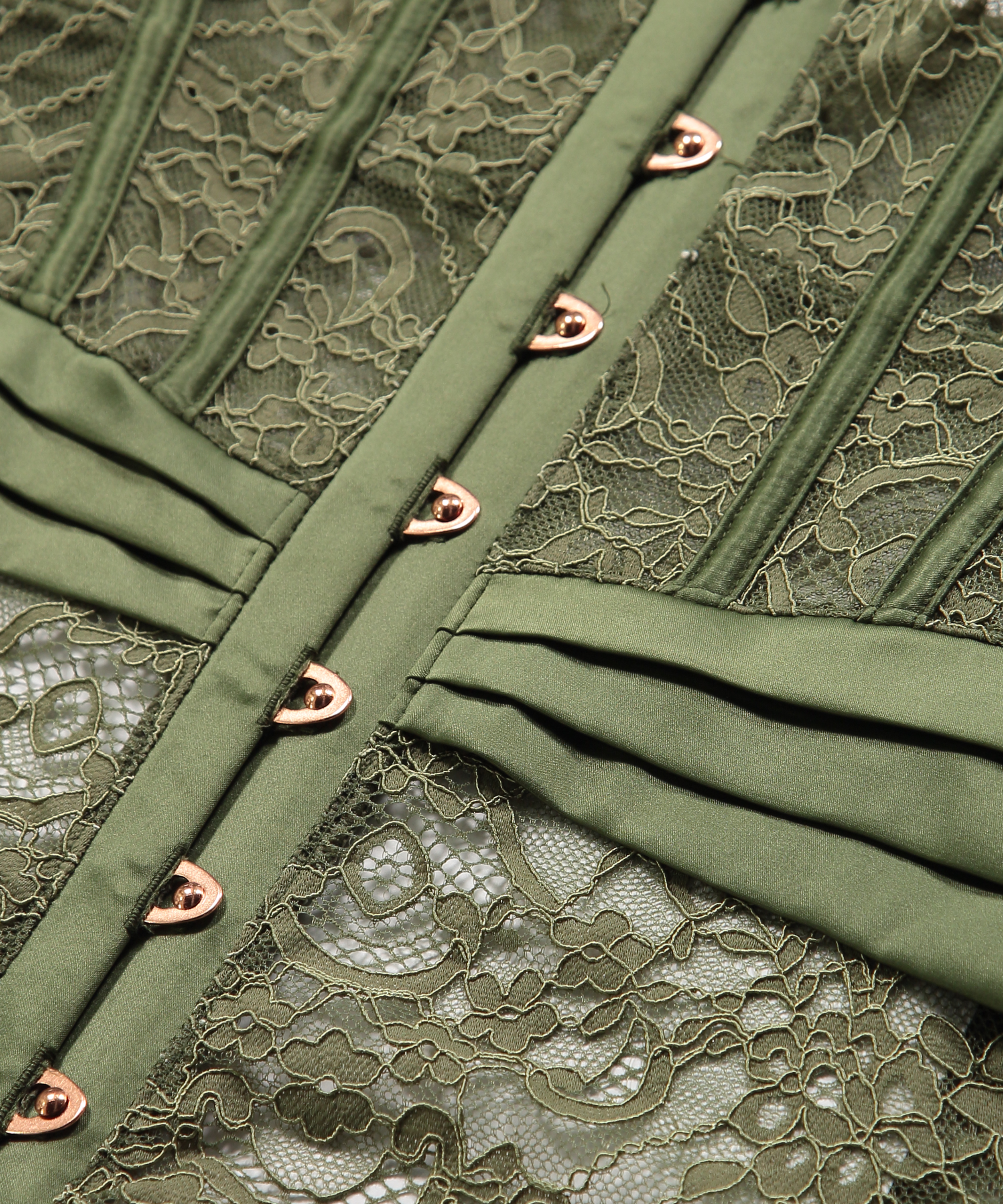 Amelia vadderad underwired bustier, Gr&ouml;n, main