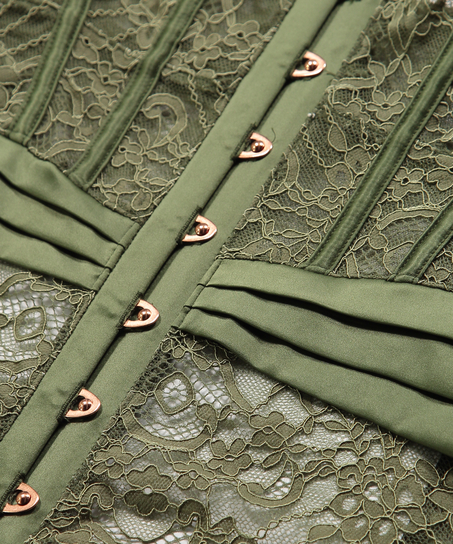 Amelia vadderad underwired bustier, Gr&ouml;n