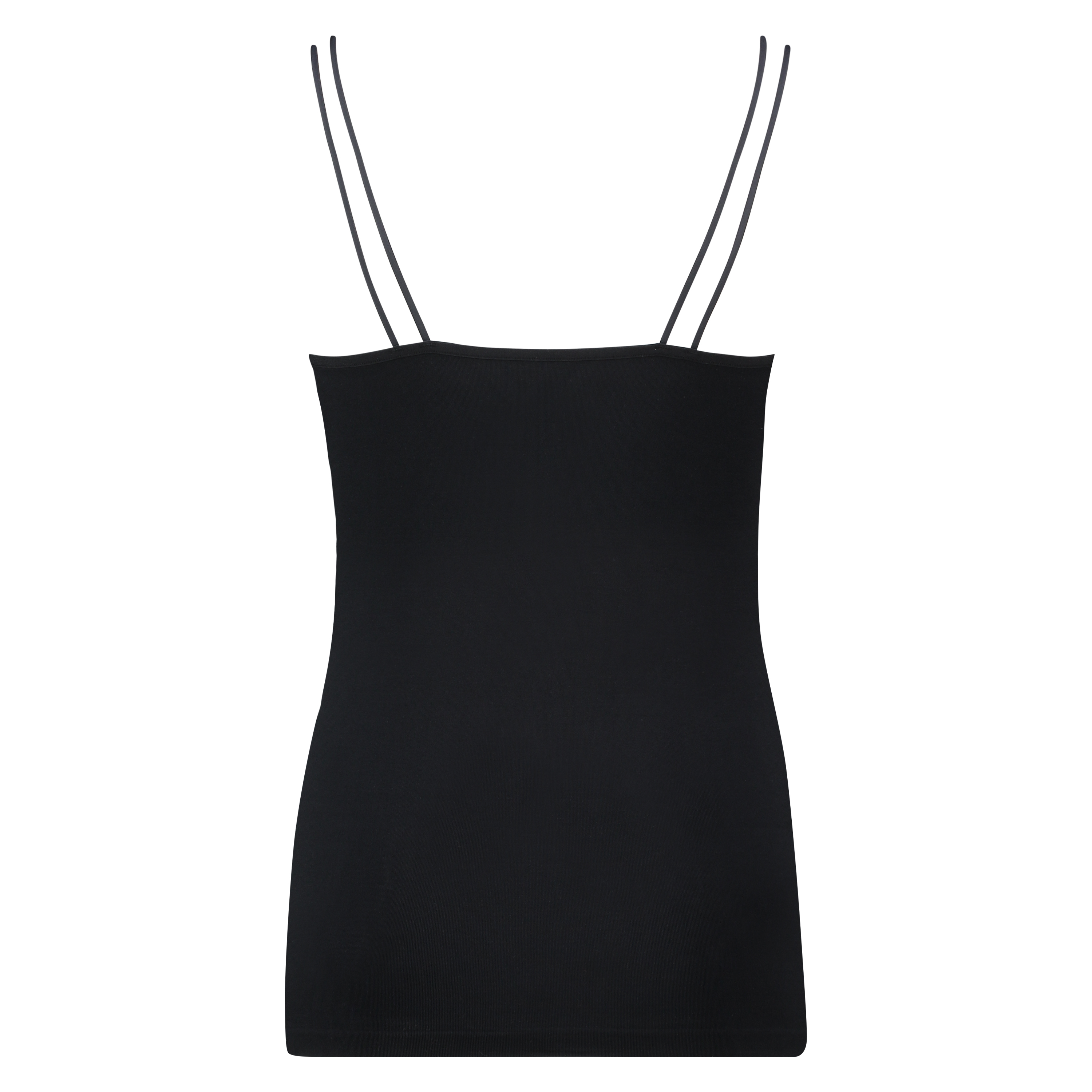 Sömlös spaghettitopp, Svart, main