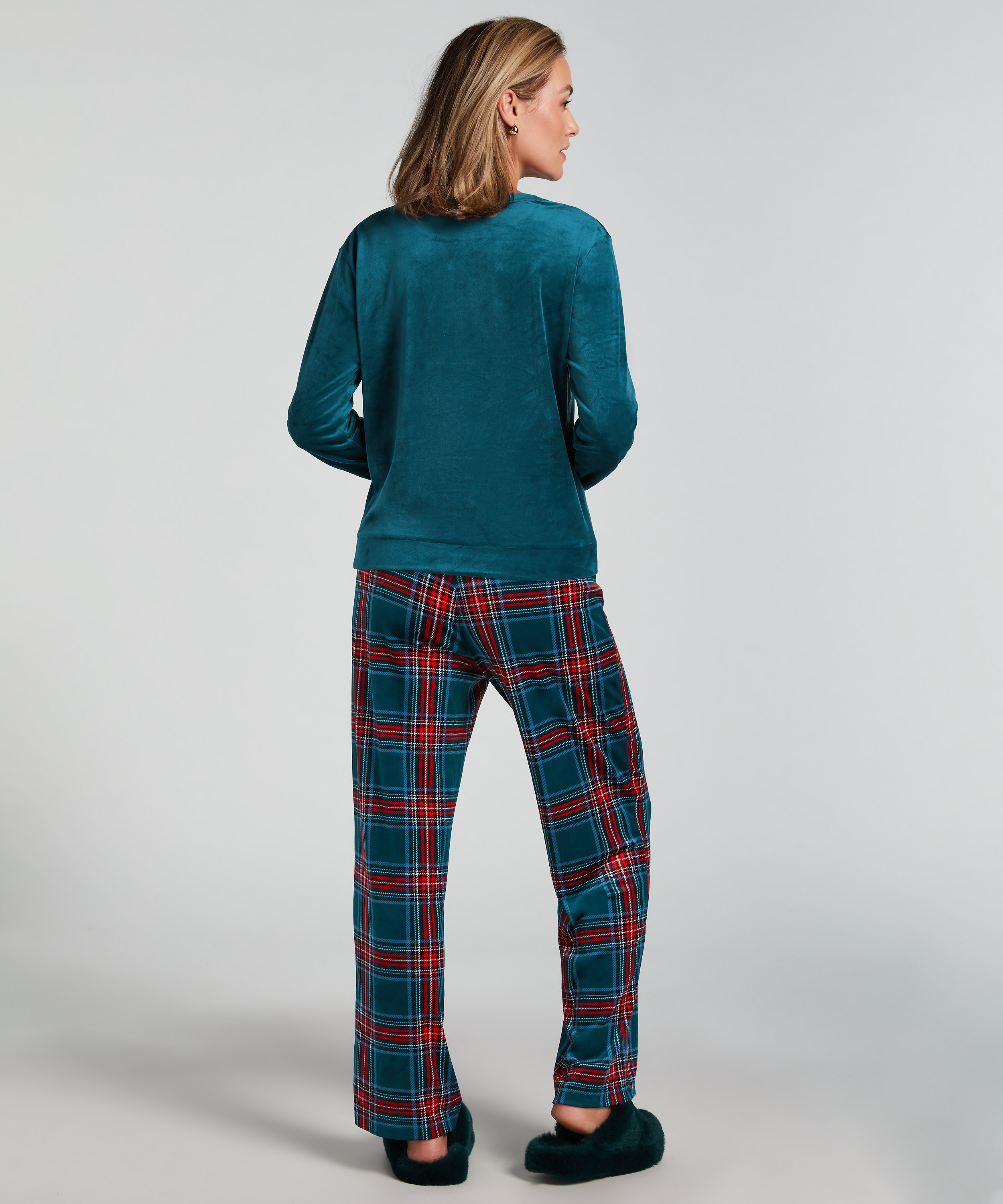 Pyjamaset med v&auml;ska, bl&aring;, main