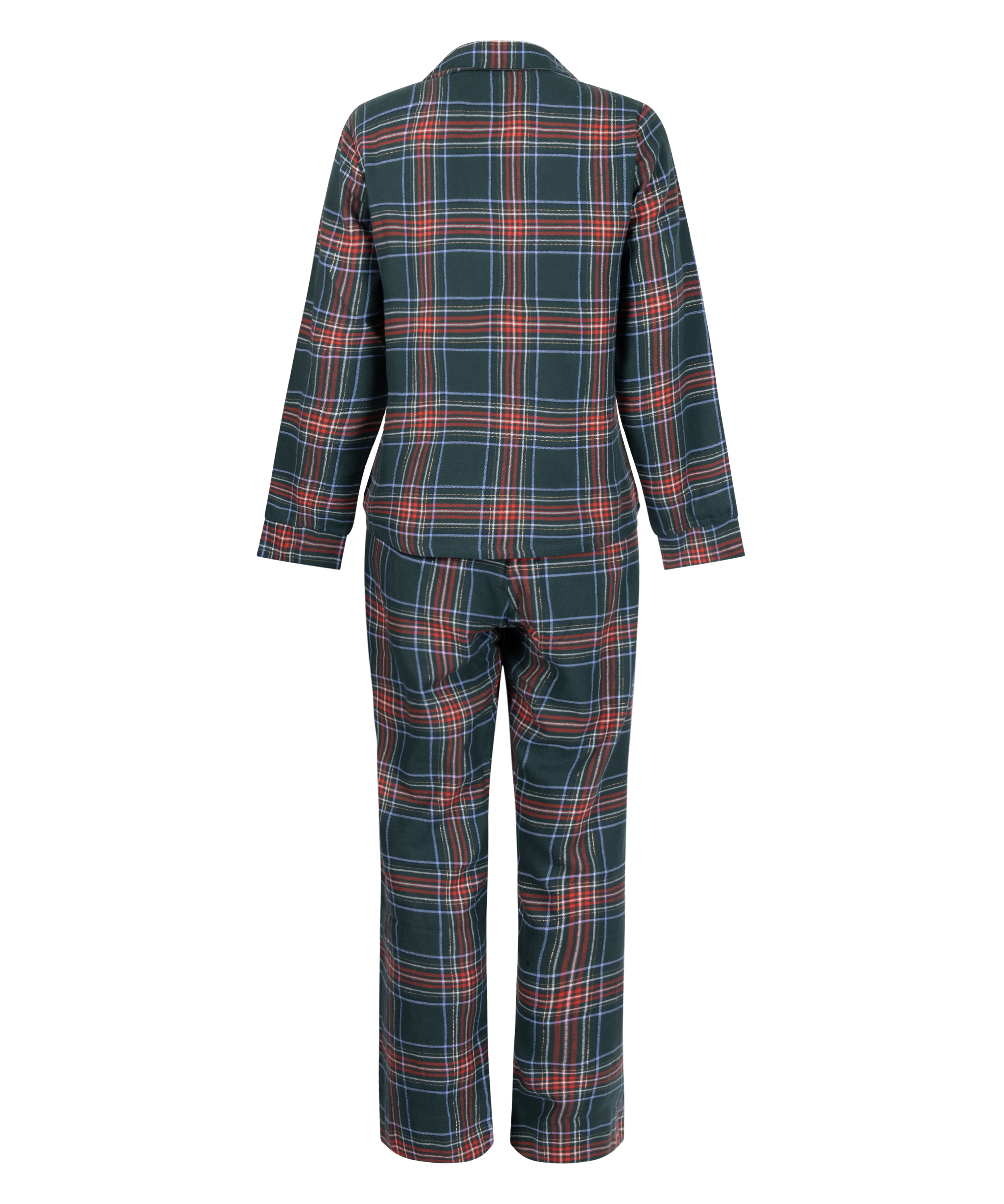 Pyjamasset Flannel, Gr&ouml;n, main