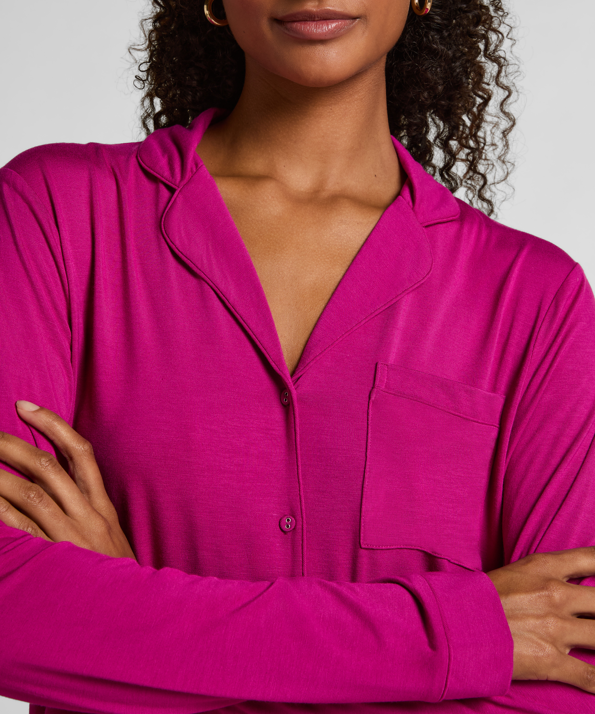 L&aring;ng&auml;rmad jerseyjacka Essential, Rosa, main