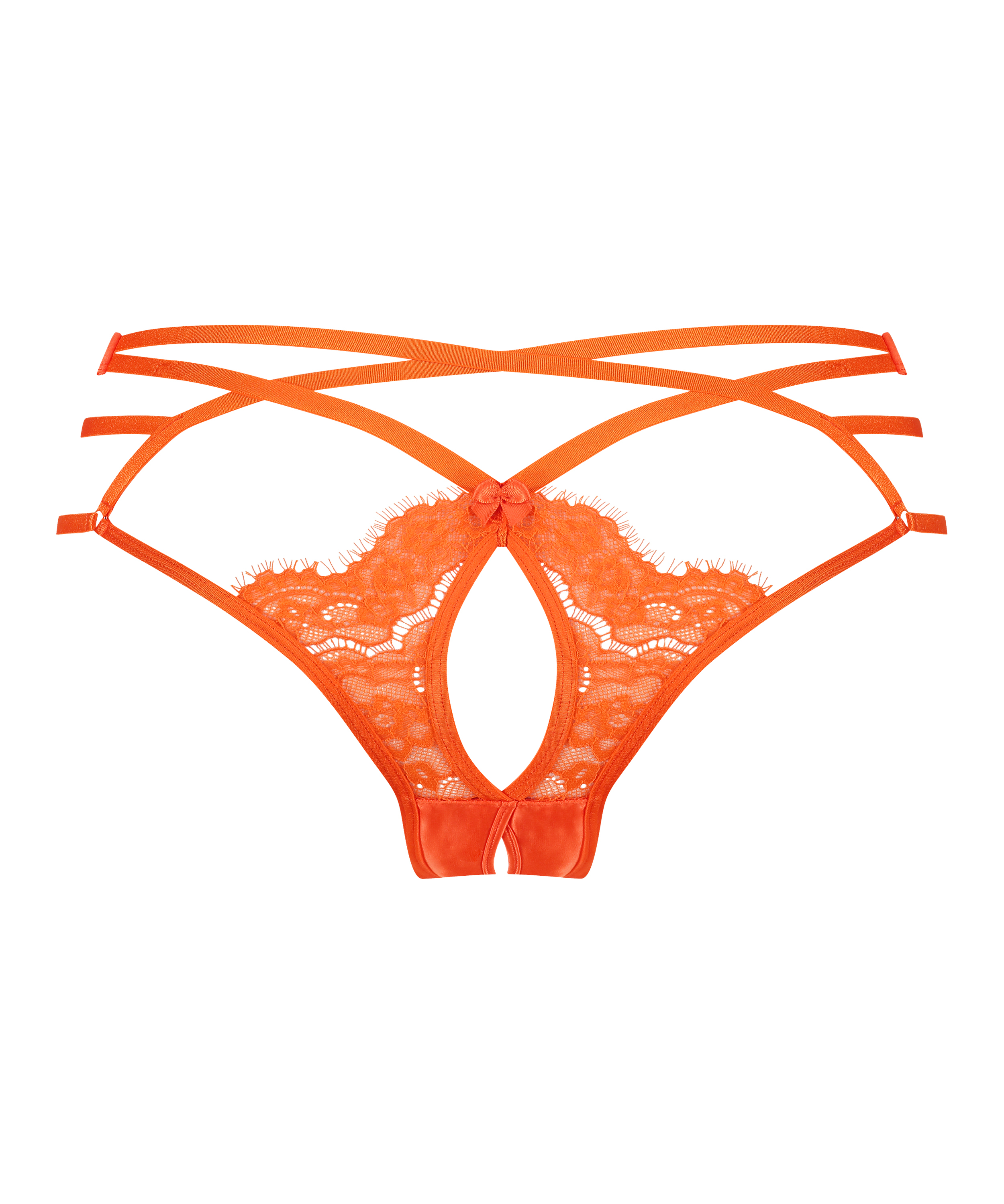 Mitzy h&ouml;gt skuren braziliantrosa med pen crotch, Orange, main
