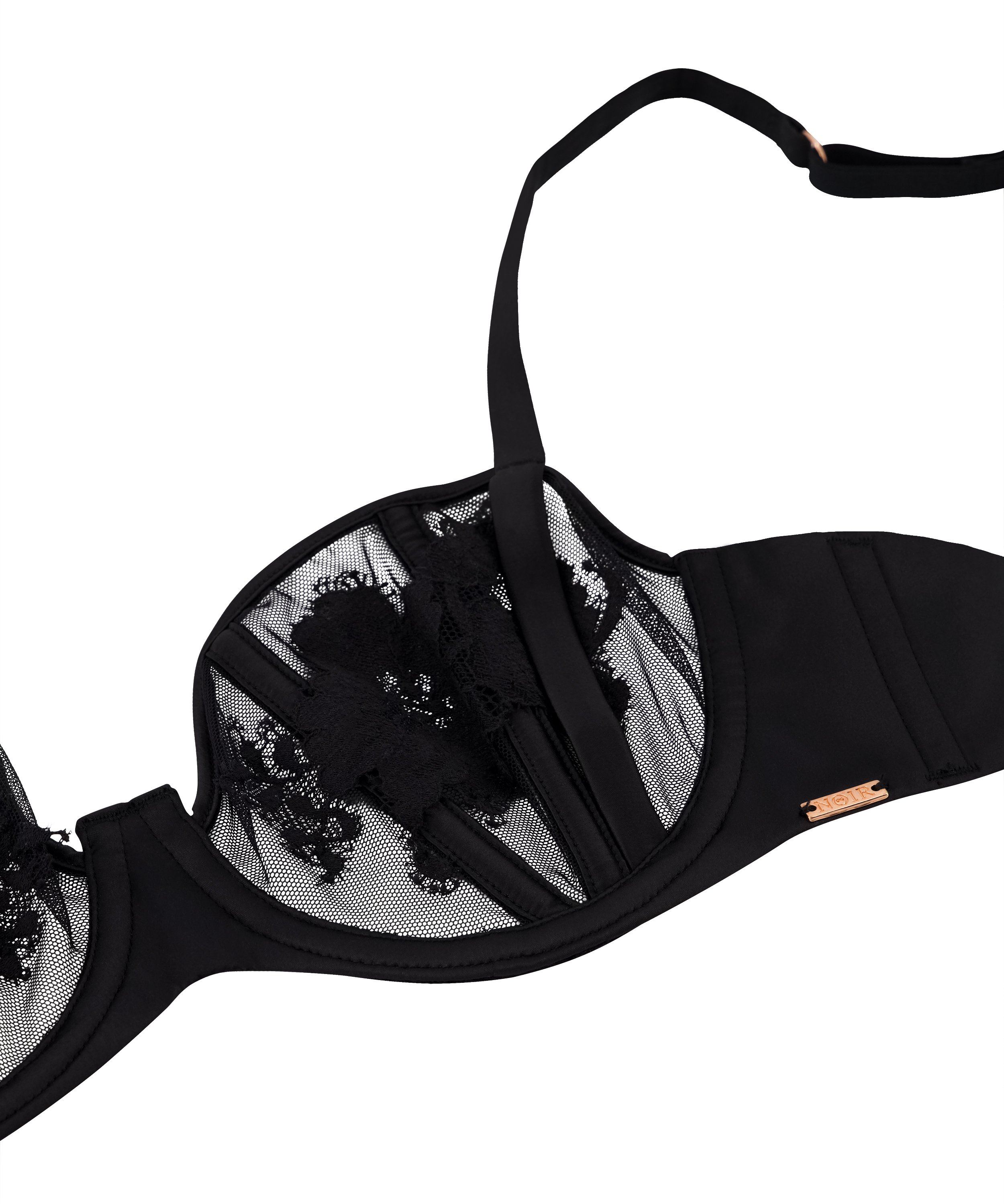 Icke-formpressad bygel-bh Ember, Svart, main