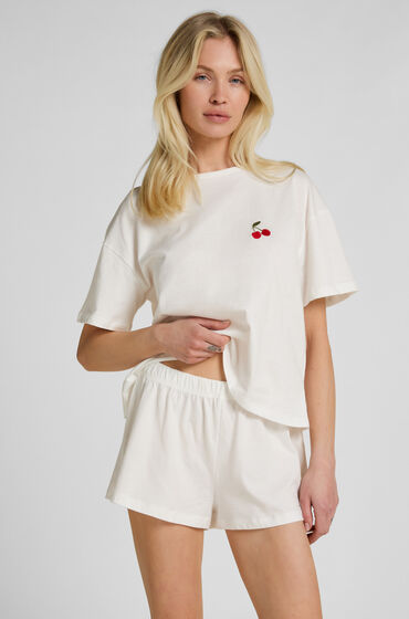 Hunkemöller Pyjamasset Bomull Vit