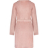 Badrock i fleece med dragkedja, Rosa