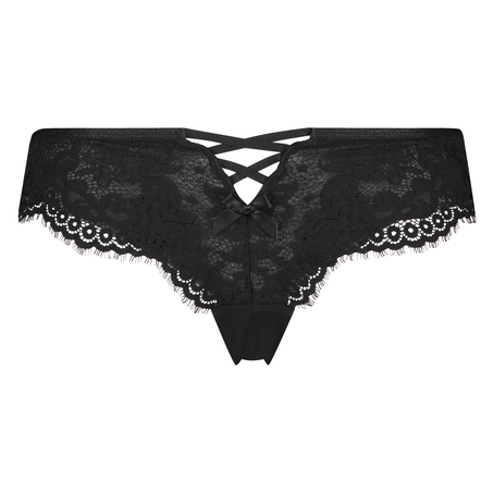 Donatella brazilian-trosa, Svart