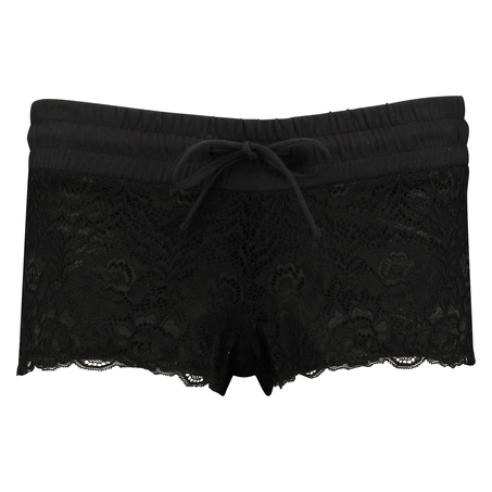 Shorts Lace, Svart