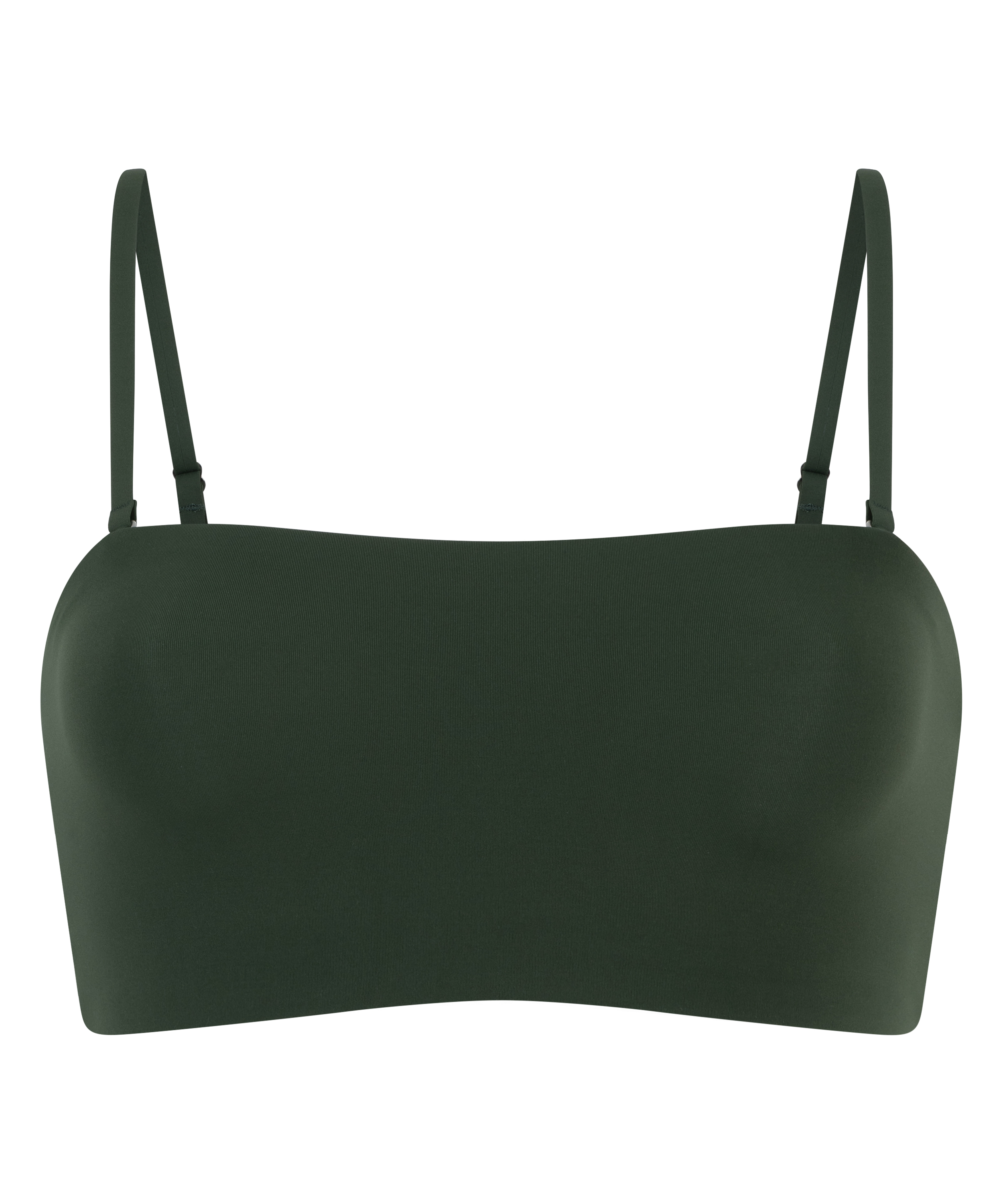 Bandeau Bralette Smooth, Grön, main