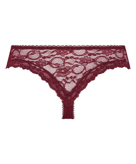 Riley högt skuren minibrazilian-trosa, röd