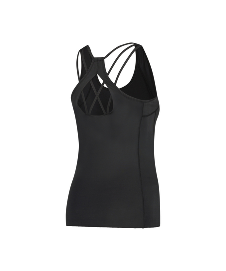 HKMX Sport slim fit tank top, Svart