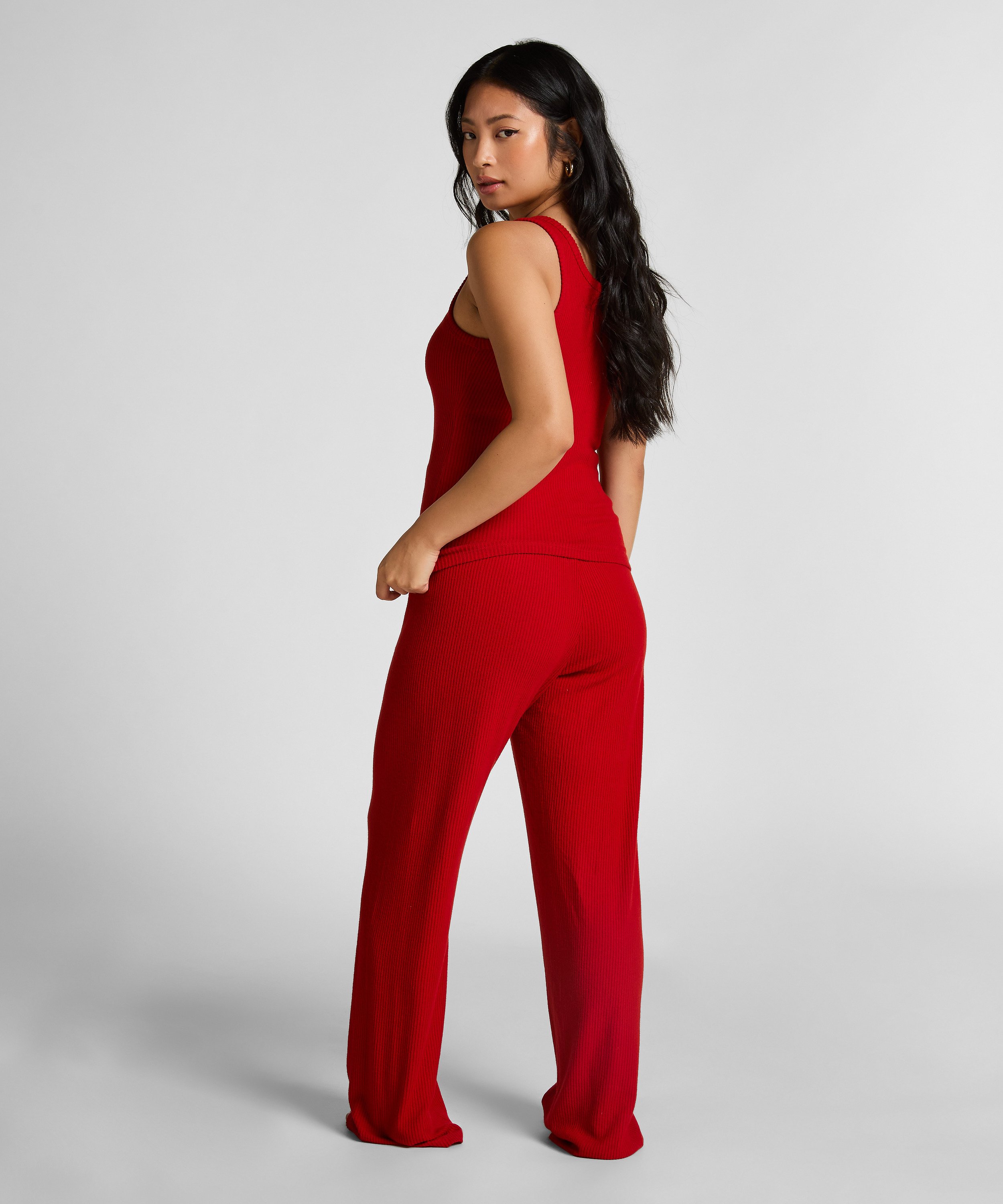 Linne i borstad jerseyribb, Röd, main