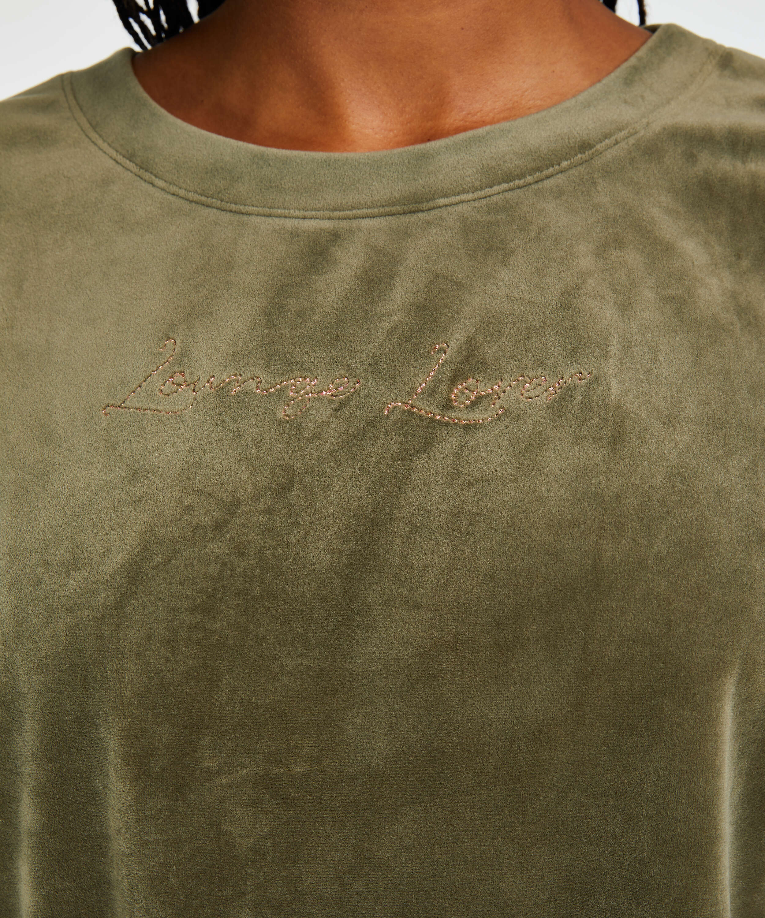 L&aring;ng&auml;rmad sammetstopp, gr&ouml;n, main