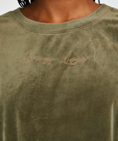 L&aring;ng&auml;rmad sammetstopp, gr&ouml;n