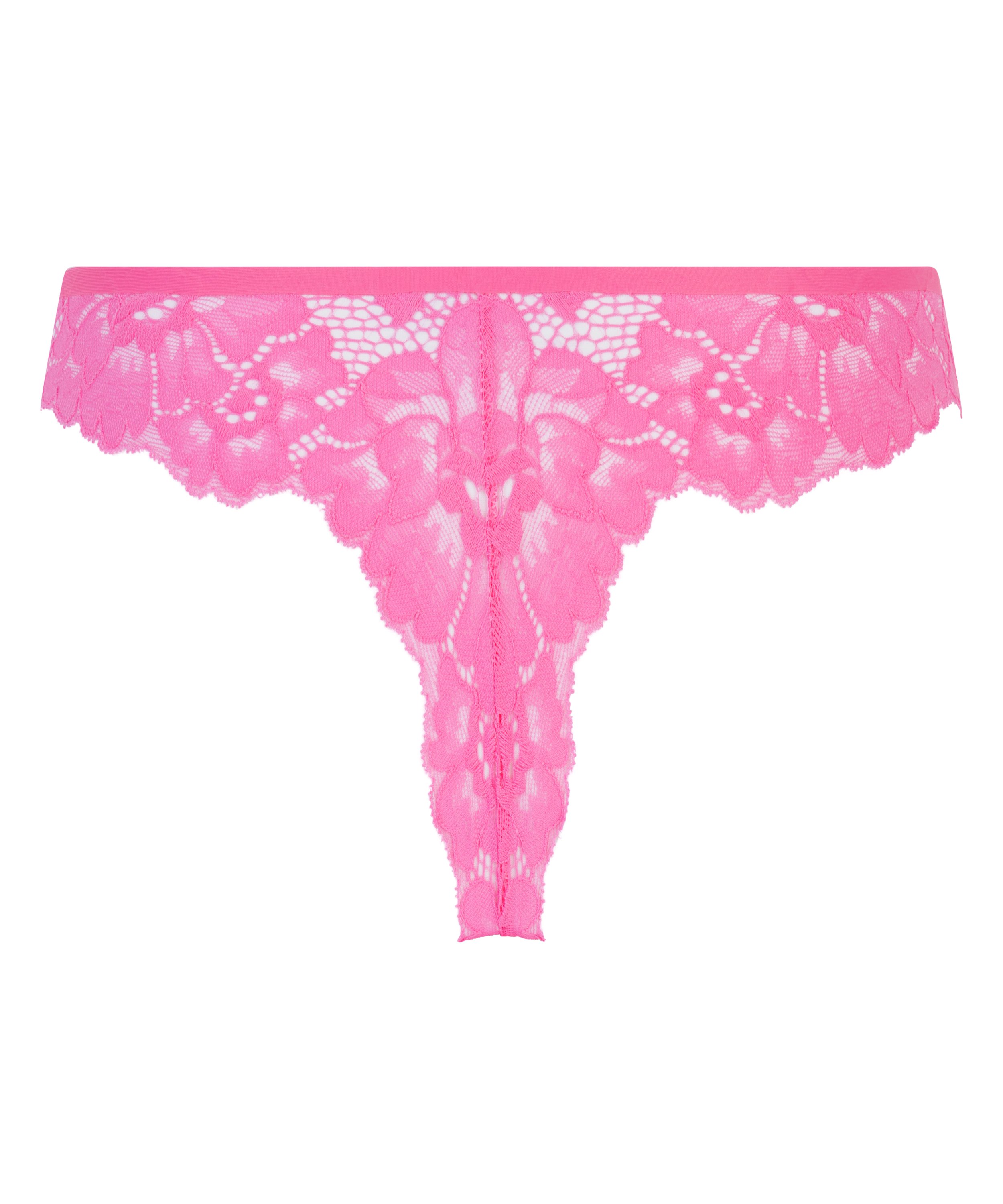 Stringtrosa Invisible Lace Back, Rosa, main