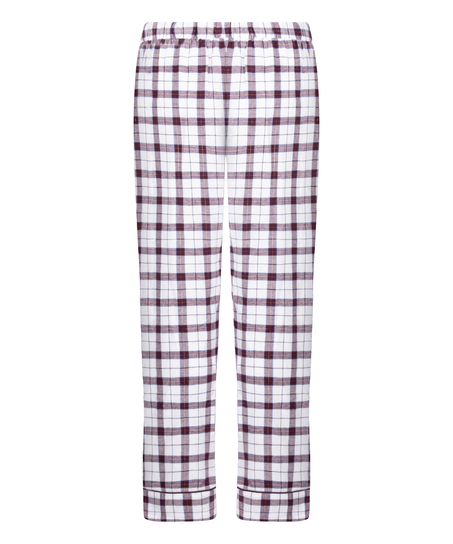 Pyjamasbyxori flanell, Vit