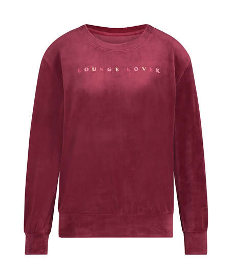 L&aring;ng&auml;rmad sammetstopp, r&ouml;d