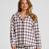 Pyjamastopp flanell, Vit