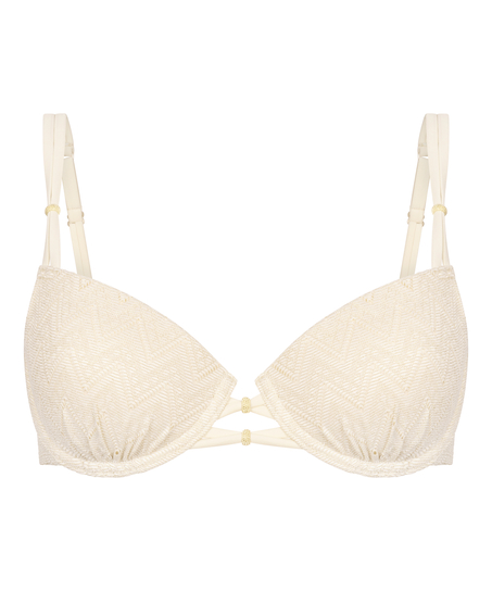 Crochet Bikini Top, Vit