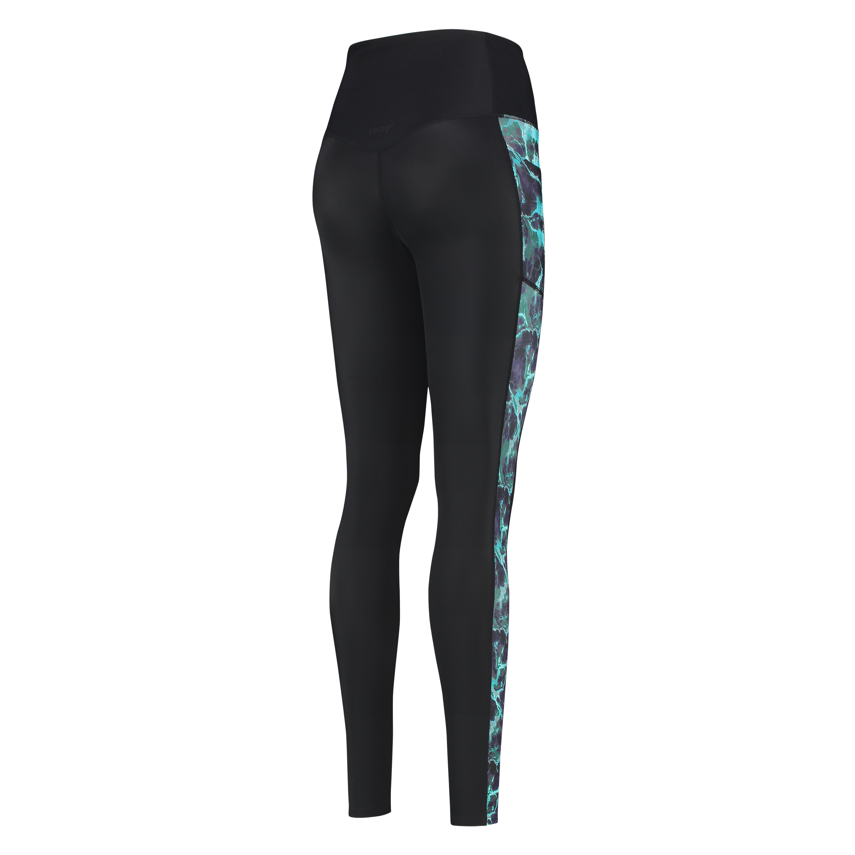 HKMX Sportleggings Marble med h&ouml;g midja niv&aring; 3, bl&aring;, main