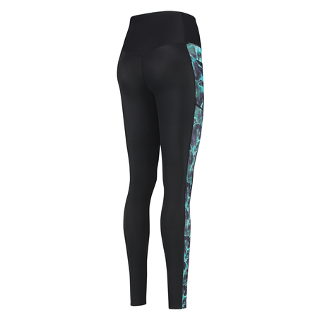 HKMX Sportleggings Marble med h&ouml;g midja niv&aring; 3, bl&aring;