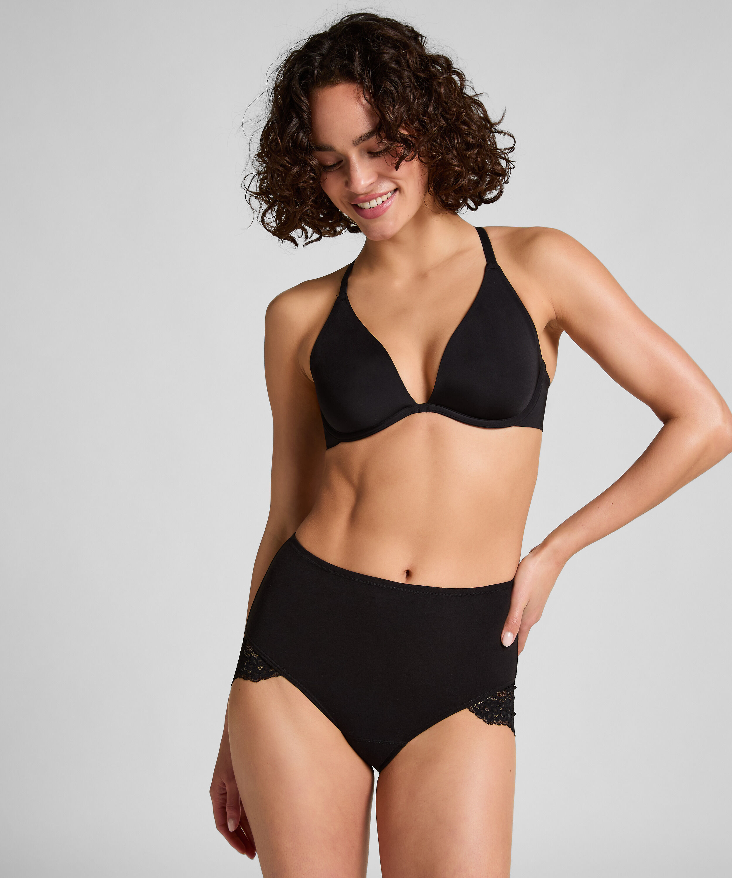 Superslip Maxi spets, Svart