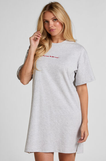 Hunkemöller Nattskjorta med rund hals Grå