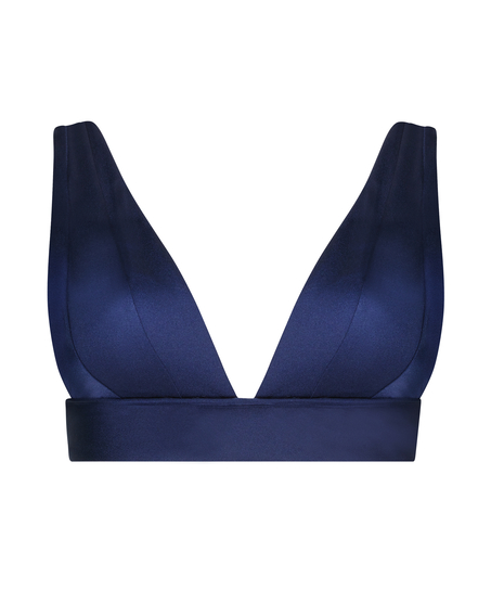Deluxe triangel-bikiniöverdel, blå