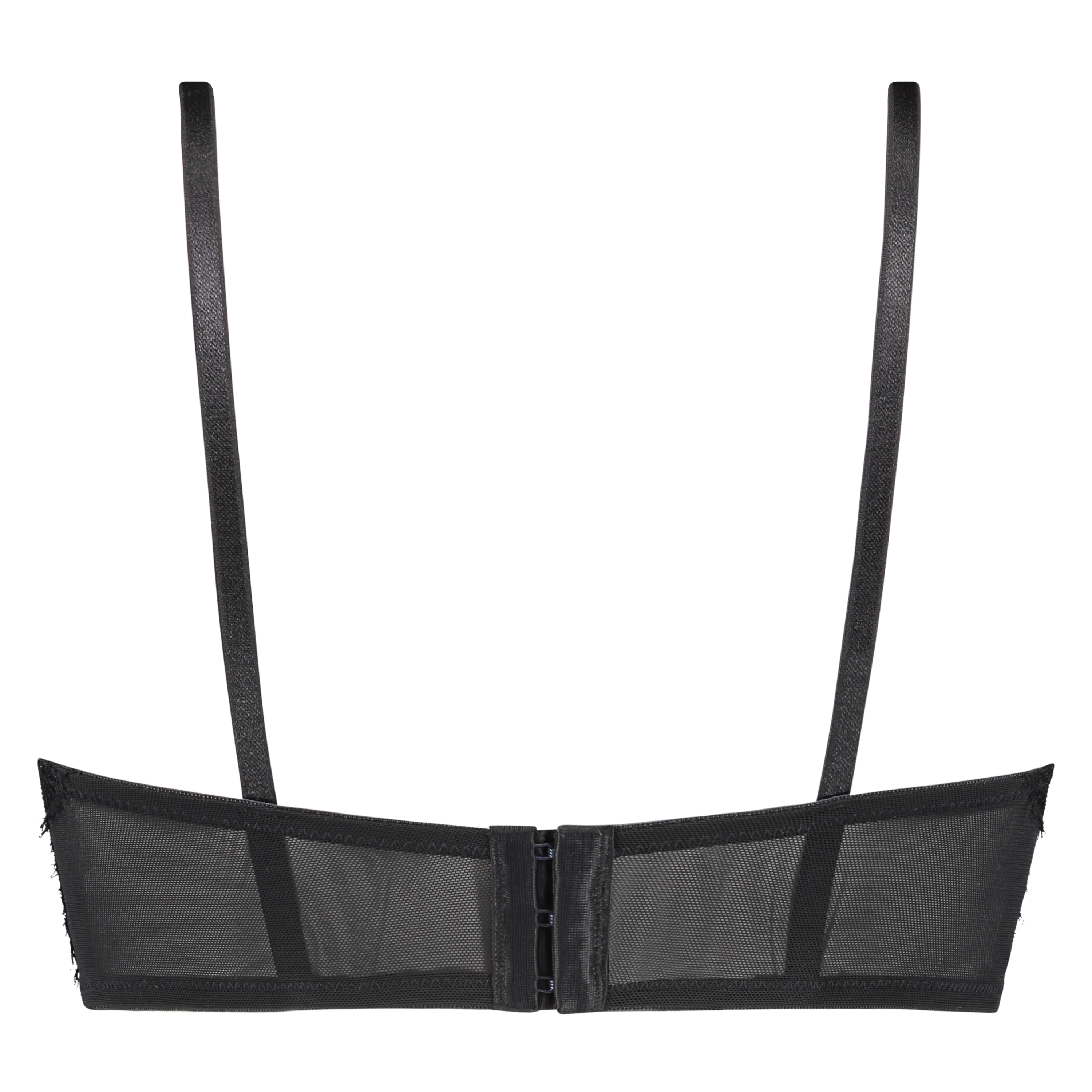 Formpressad longline-bh med bygel Valentina, Svart, main