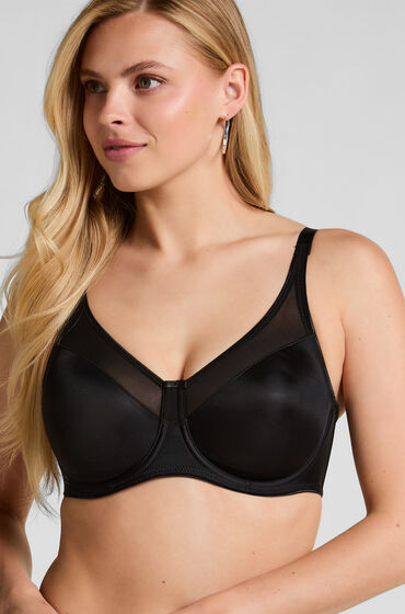 Hunkemöller Icke-formpressad minimizer-bh med bygel Nina Svart — produktbild