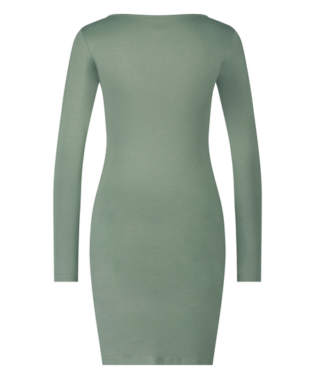 Nattskjorta Henley, gr&ouml;n