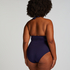 Baddräkt Shaping Halter Scallop, blå